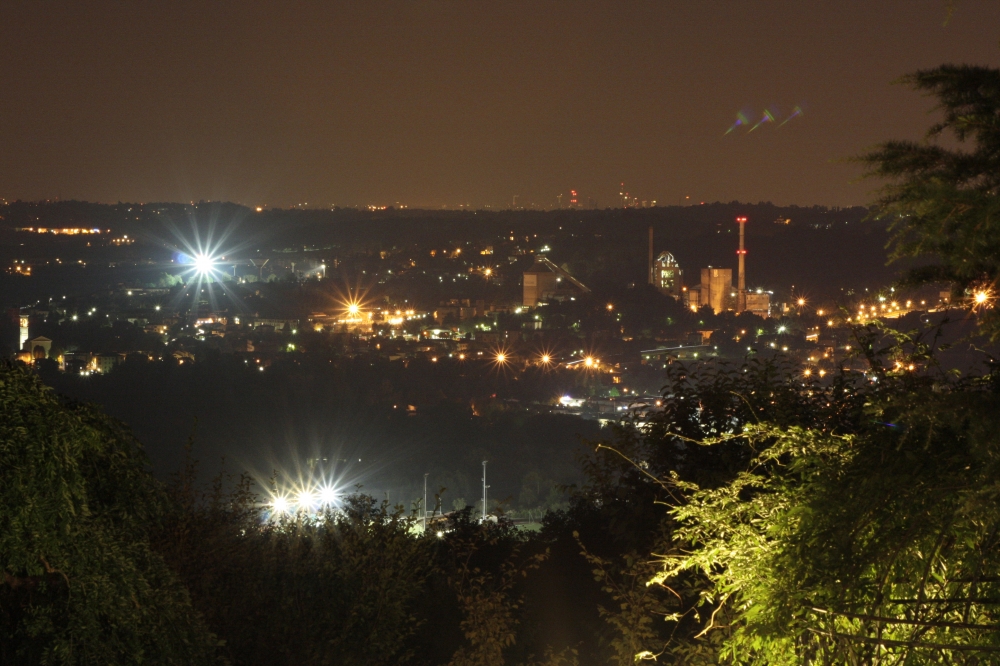 Panorama notturno in Brianza