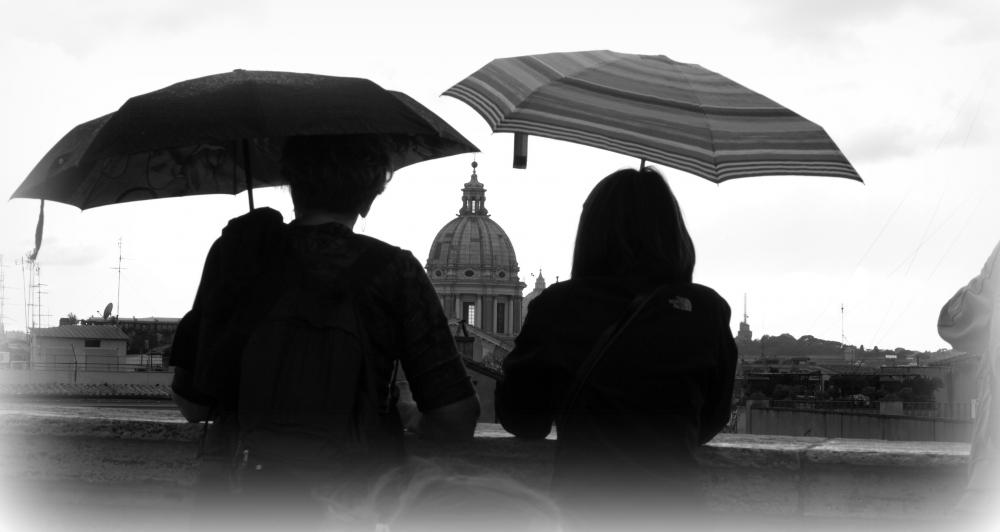 pioggia su Roma