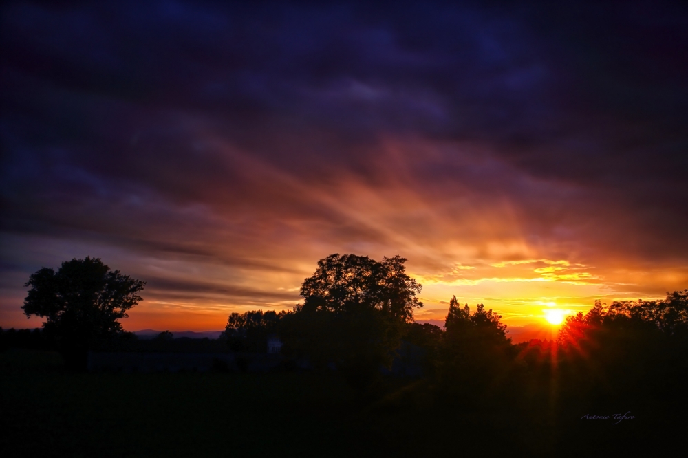 Tramonto sui colli Berici Tramonto sui colli Berici