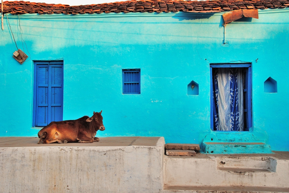 Una casa indiana. Una casa indiana.