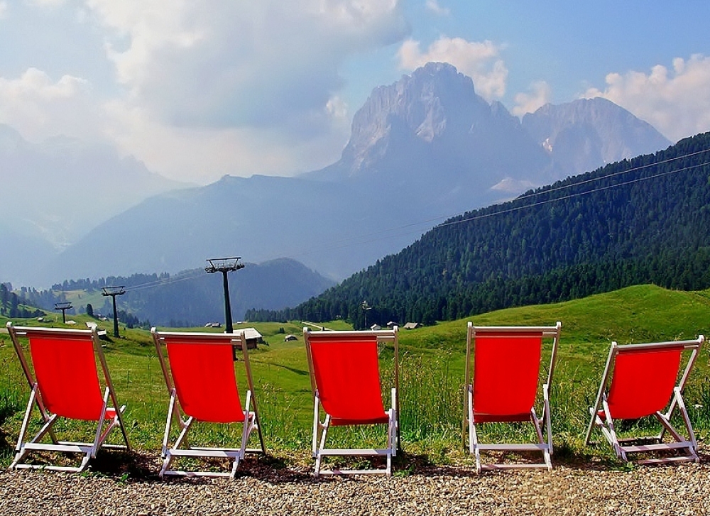 Poltrone in prima fila per lo spettacolo delle Dolomiti