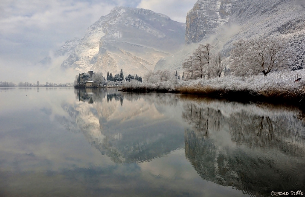 Castel Toblino sotto la neve