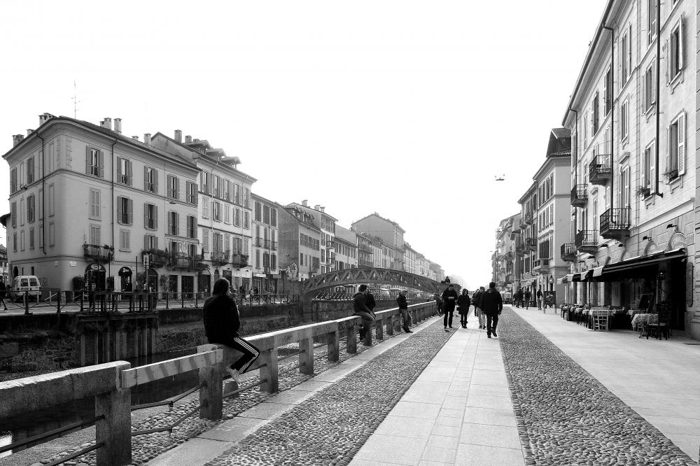 passeggio sul Naviglio