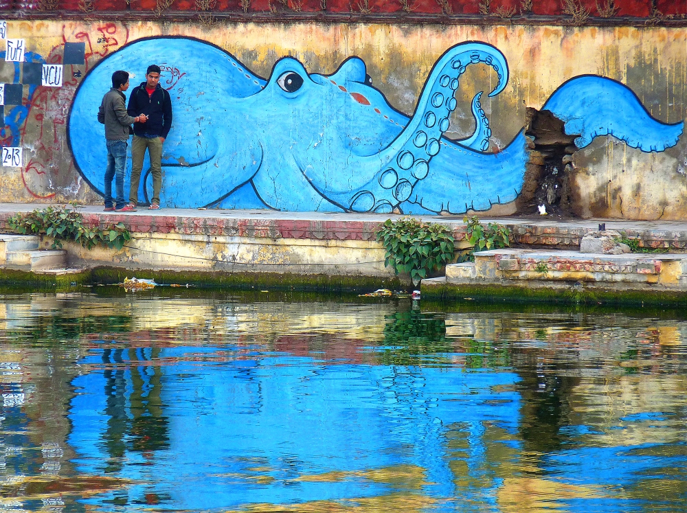 Murales,Lago Pichola