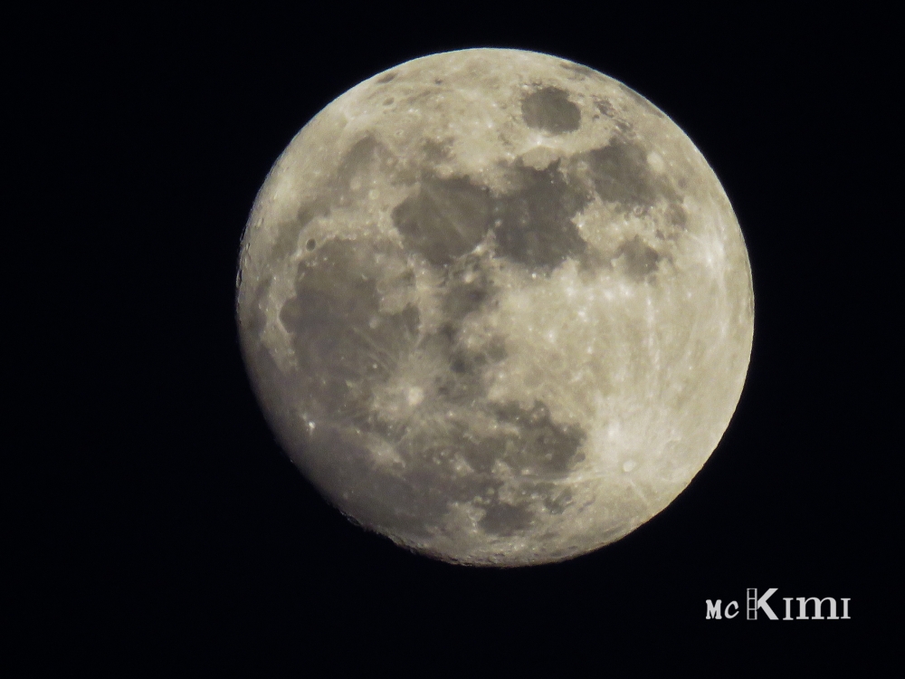 La luna questa sera