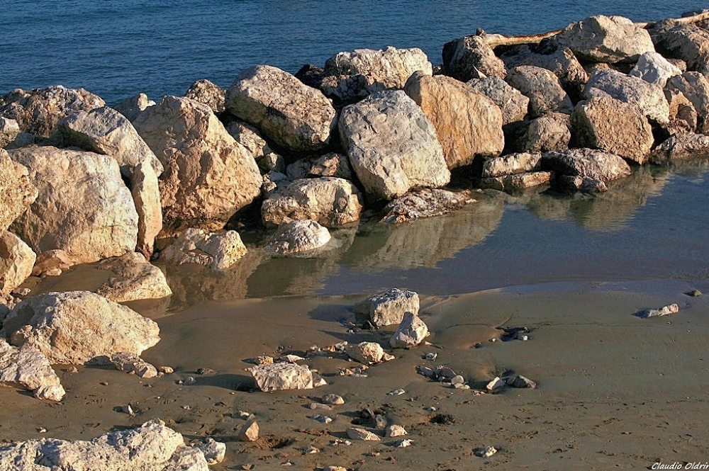 Sassi sulla spiaggia