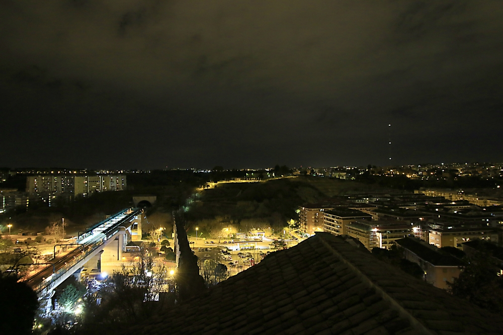 Panorama notturno a Roma