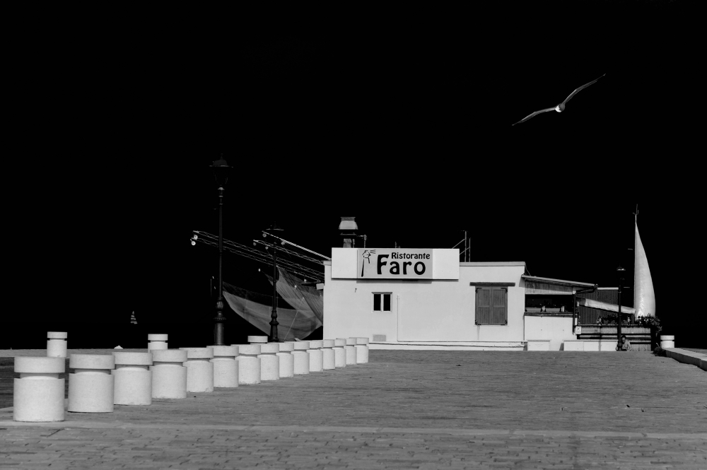 Cesenatico  porto canale.B&W.