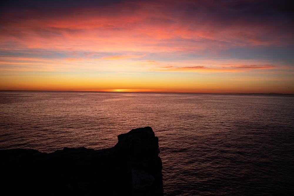 Tramonto, Natale 2018