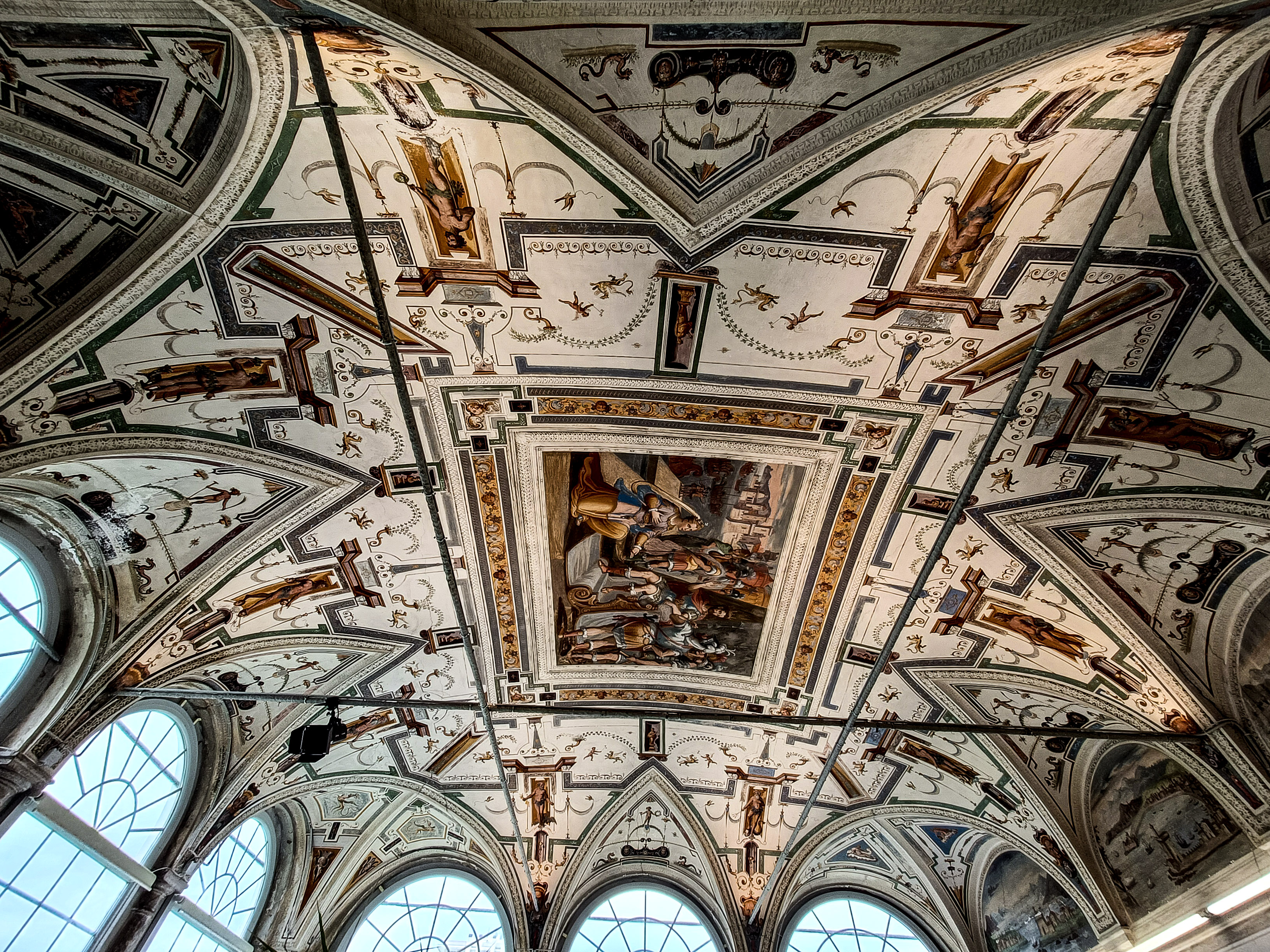 Dettagli affreschi, Villa Rostan (Ge)