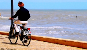 Passeggiata in bicicletta.