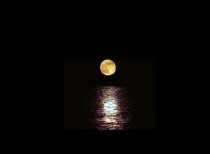 La luna illumina il mare