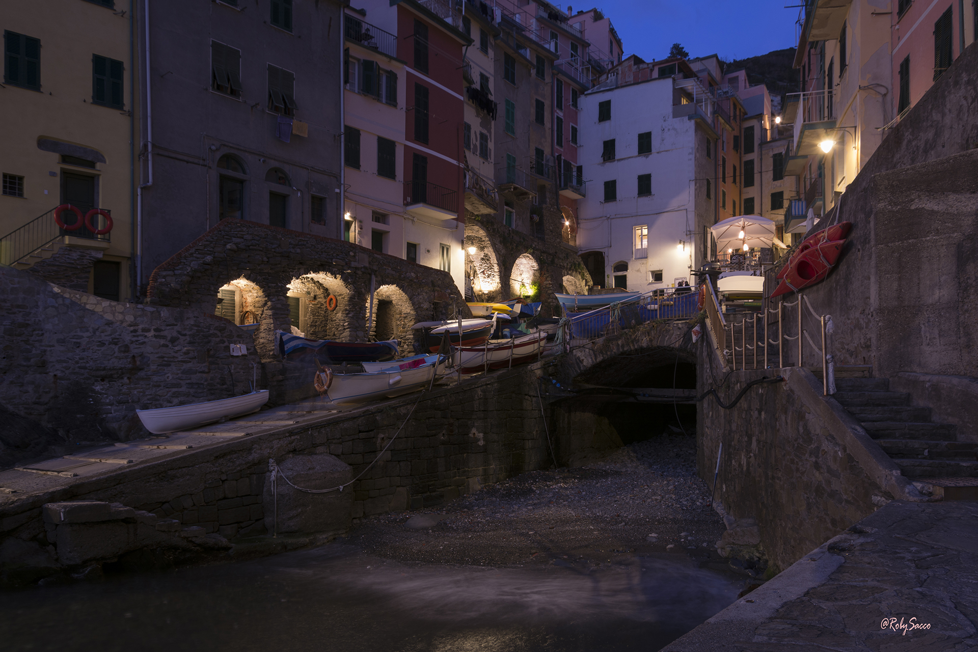 Riomaggiore by night Riomaggiore by night