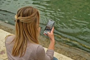 Selfie su un Canale di Venezia