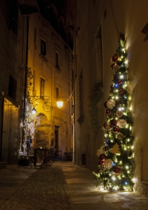 luminarie a Orta S.Giulio ( lago d'Orta - Novara )