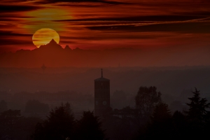 Tramonto sul Monviso